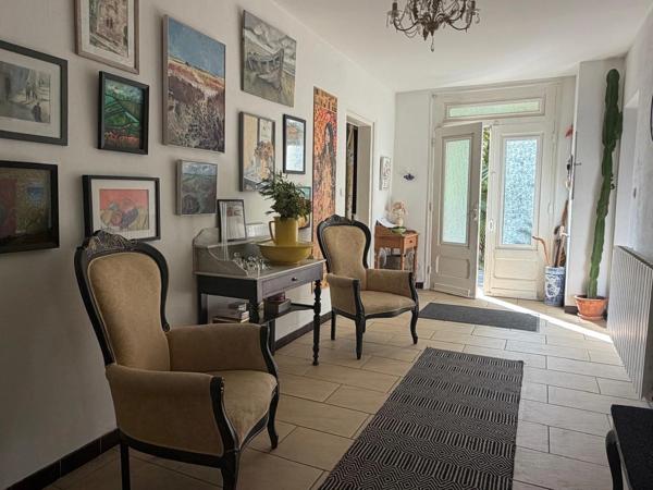 PLAISANCE(32) du Gers: AUTHENTIQUE LONGERE XVIIIs de 240m2, 4chambres, sur jardin paysagé clos de 2.500m2 et piscine hors sol, possibilité de chambres d hotes et/ou petit gîte ou accueil d'un parent,