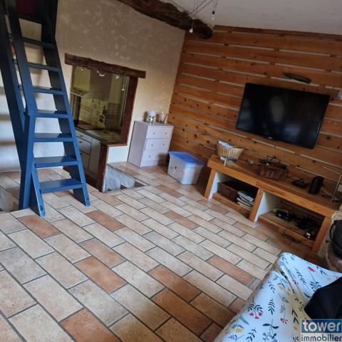 Maison en pierre de 100m² avec 4 chambres, un atelier et terrain