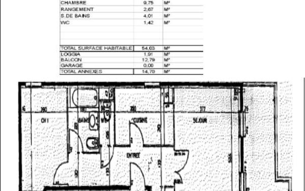 Appartement à vendre    2 pièces • 54 m2 Toulouse