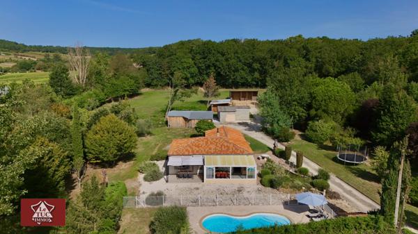 Maison de plain pied, piscine chauffée avec installations équestres Saint-Sylvestre-sur-Lot (47140)