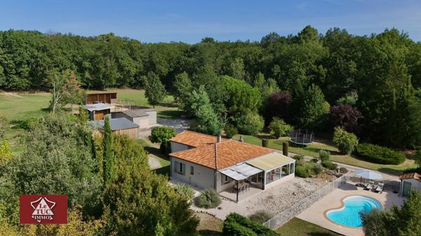 Maison de plain pied, piscine chauffée avec installations équestres Saint-Sylvestre-sur-Lot (47140)