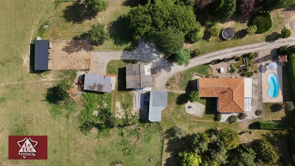 Maison de plain pied, piscine chauffée avec installations équestres Saint-Sylvestre-sur-Lot (47140)