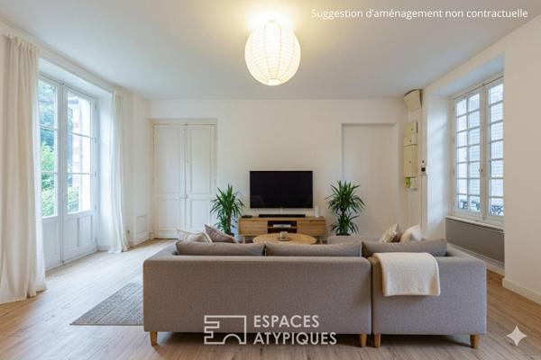 L’appartement avec jardin dans un monument historique