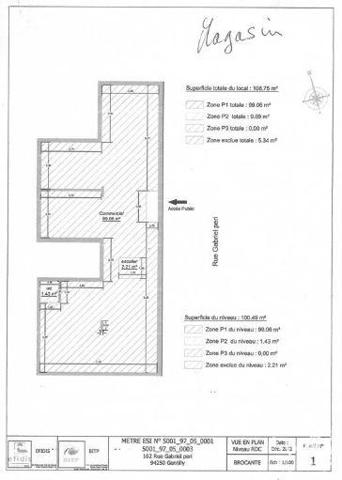 Droit au bail à vendre 161 m² Gentilly