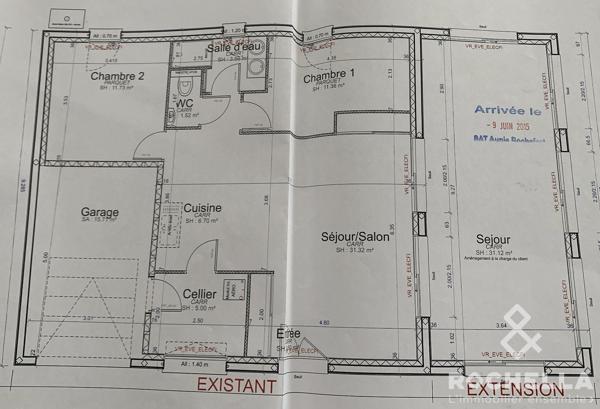 Pavillon récent 103m2 habitables avec garage et extérieur à deux pas de l'océan.