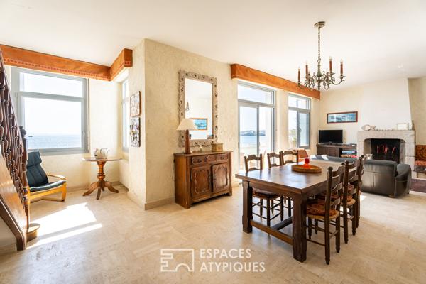 Villa des années 20 face à la Grande Plage de Quiberon