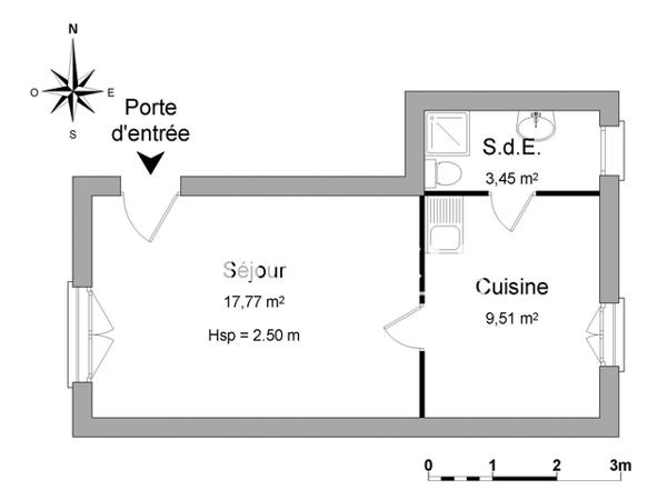 Location Studio 30.73 m² - 16 ALLEES LAMARTINE Pau 64000