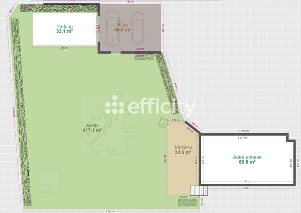 Maison 3 pièces - 65 m² Exclusivité efficity