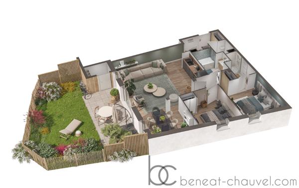 SARZEAU Appartement 4 pièces 82 m²