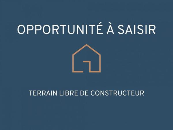 LANESTER : Terrain constructible et viabilisé de 454 m²
