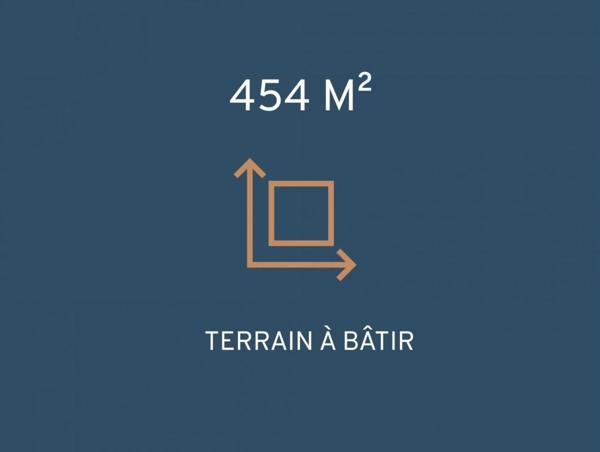 LANESTER : Terrain constructible et viabilisé de 454 m²