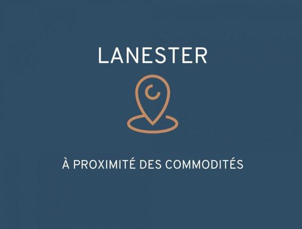 LANESTER : Terrain constructible et viabilisé de 454 m²