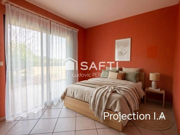 BESSIERES (31660) - VILLA D'ARCHITECTE 128 m2 - TERRAIN 3000 m2 - DOUBLE GARAGE