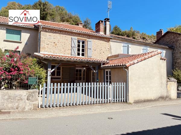 AU COEUR D'UN VILLAGE TOURISTIQUE, CHARMANTE MAISON DE CARACTÈRE RÉNOVEE AVEC COUR ET JARDINET