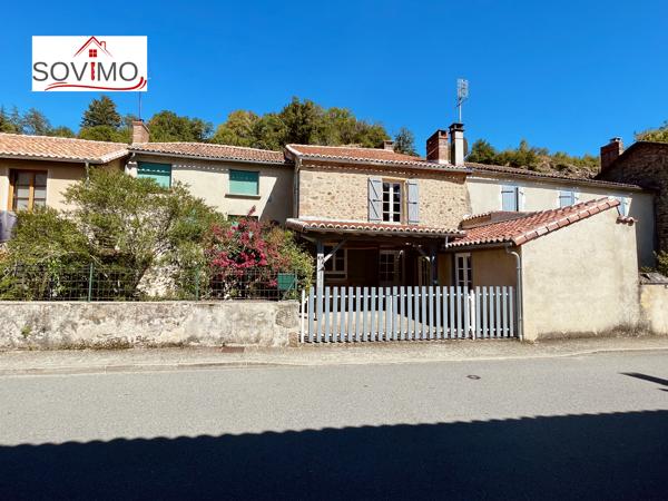 AU COEUR D'UN VILLAGE TOURISTIQUE, CHARMANTE MAISON DE CARACTÈRE RÉNOVEE AVEC COUR ET JARDINET