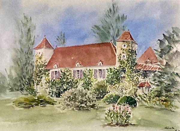 Maison avec piscine, ruisseau et dépendances