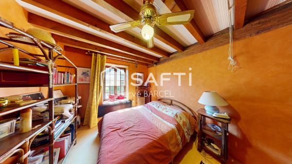 Maubec : maison de charme, parc 3 ha, piscine, vue