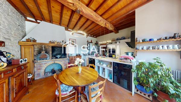 Maubec : maison de charme, parc 3 ha, piscine, vue