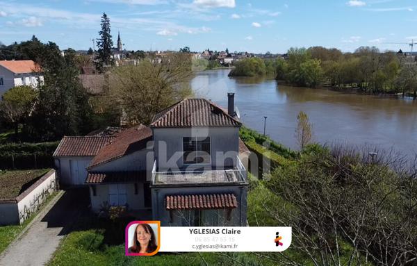 Bergerac : Villa de plain-pied avec vue imprenable sur la Dordogne