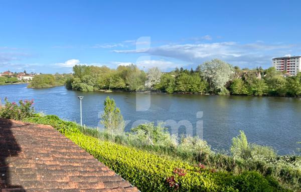 Bergerac : Villa de plain-pied avec vue imprenable sur la Dordogne