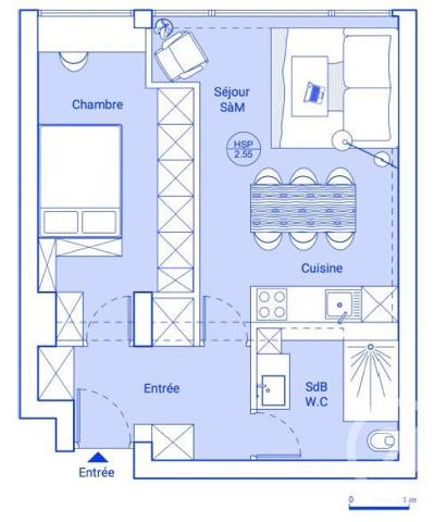 Appartement T1 à vendre  2 pièces - 42,26 m 2   PARIS  - 75005