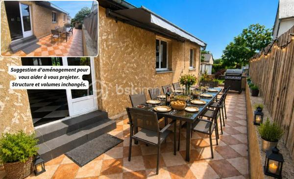 Cette maison familiale située dans le bourg de Chasné-sur-Illet est à seulement quelques pas des écoles et des commerces.
Les points forts de cette maison:
-	Chasné sur Illet (secteur nord de Rennes recherché), village adjacent à Liffré (5km)
-	Maison plain pied
-	Maison non mitoyenne
-	Nombreux rangements
-	Belle luminosité
-	Buanderie
-	Magnifique pièce à vivre
-	Grande cuisine
-	3 chambres possibilité 4
-	Entièrement clôturée  
-       Terrasse exposée Sud
-       Atelier
-       Rangements/dressings dans chaque chambre...

Les extérieurs : 
Implantée sur un terrain clos de 699 m² - Maison familiale - Cour en enrobé permettant de stationner plusieurs véhicules - Portail coulissant et portillon en aluminium - Cabanon/atelier idéal pour le rangement ou le bricolage - Deux terrasses exposées plein sud - Store banne - Profiter des beaux jours en toute tranquillité.

La maison :
Plain-pied... Rare ! - Maison de près de 140m² - Volumes généreux - Belle luminosité avec une double exposition et lumière traversante -  Vaste pièce de vie traversante nord/sud d’environ 60 m² ouverte sur la terrasse, offrant un espace de vie convivial et chaleureux, sublimé par un poêle à granulés - La cuisine, spacieuse, aménagée et entièrement équipée, séduira les amateurs de convivialité avec ses nombreux rangements, ses grands plans de travail et son espace repas. Buanderie attenante, pensée comme une véritable cuisine secondaire, vient compléter cet espace avec un confort rare au quotidien 

Côté nuit à l'opposé de l'espace de vie pour plus de tranquillité -  Trois chambres sur parquet - Première chambre d’environ 10 m² avec placard - Deux plus grandes chambres de plus de 18 m² chacune, également dotées de rangements intégrés de style dressing - La salle d’eau moderne dispose d’une douche à l’italienne (receveur ultra-plat), d’une double vasque et d’une fenêtre apportant lumière naturelle et ventilation - Toilettes suspendues séparées.

Côté technique :
Assainissement collectif - Chauffage mixte (granulés + radiateurs électriques haut de gamme) - Menuiseries PVC double vitrage - Faibles consommation énergétiques - Bonne isolation - Maison en briques : meilleur isolant.

Le secteur : 
Située à seulement 5 minutes du centre de Liffré, en plein cœur du bourg de Chasné-sur-Illet, cette maison familiale vous séduira par son environnement calme et agréable, à proximité immédiate des commerces et des écoles accessibles à pied. Située dans une commune dynamique alliant charme de la campagne et proximité de Rennes, vous profiterez de commerces, écoles, services et d’un accès rapide aux axes routiers vers Liffré 35340 et Saint-Aubin-d’Aubigné. Un cadre calme et agréable, idéal pour une vie de famille tout en restant connecté à la métropole rennaise. J'attends votre appel pour répondre à vos questions et planifier une visite.

Dans le cadre de votre projet d’acquisition et conformément aux dispositions de la loi ELAN, nous souhaitons vous informer de vos droits avant la visite du bien que vous envisagez. Nous vous rappelons que vous avez la possibilité de vous faire accompagner, lors de la visite, par un professionnel de la construction de votre choix (architecte, expert en bâtiment, maître d’œuvre, artisan, etc.). Cette démarche peut vous permettre d’obtenir un avis technique éclairé sur l’état du bien, d’identifier d’éventuels travaux à prévoir et de sécuriser votre projet d’acquisition. Nous vous remercions de bien vouloir nous informer en amont de la visite si vous souhaitez être accompagné(e), afin de faciliter l’organisation de celle-ci dans les meilleures conditions.