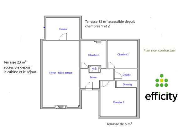 Appartement 4 pièces - 89 m²