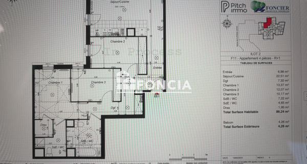 À vendre Appartement 5 pièces 86.24 m² - Châtenay-malabry 92290