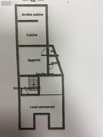 Local commercial à vendre à Buzançais dans l'Indre (36500), ref : 1047216