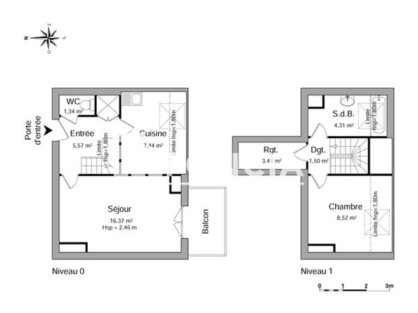 Location Appartement 2 pièces 48.49 m² - 29 - 29 A RUE DE WASSELONNE Strasbourg 67000