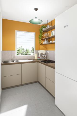 À vendre : Appartement T2 duplex en R+1 à Sainte Anne - RESIDENCE AVEC VUE MER