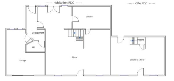 29530 Plonévez du Faou longère  5 chambres  garage état irréprochable Gîte possible