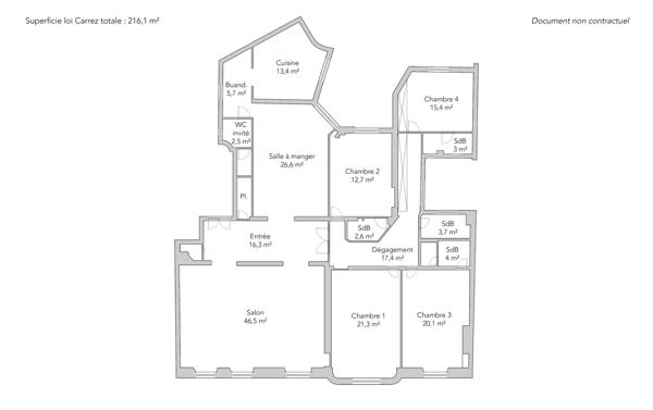 Appartement Paris 16 e - MUETTE / OCDE