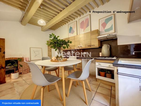 SOUS OFFRE - Lauris "vieux village" : maison de village 65 m2 avec petit toit terrasse - 3 p