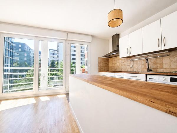 3 pièces vue jardin avec balcon