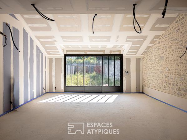 Duplex avec jardin à aménager dans une copropriété de standing