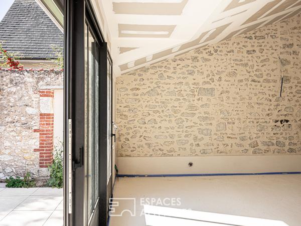 Duplex avec jardin à aménager dans une copropriété de standing