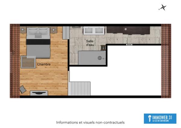 Ayguesvives (31450) Ayguesvives, à louer maison de 69m2 avec jardin récemment rénovée.