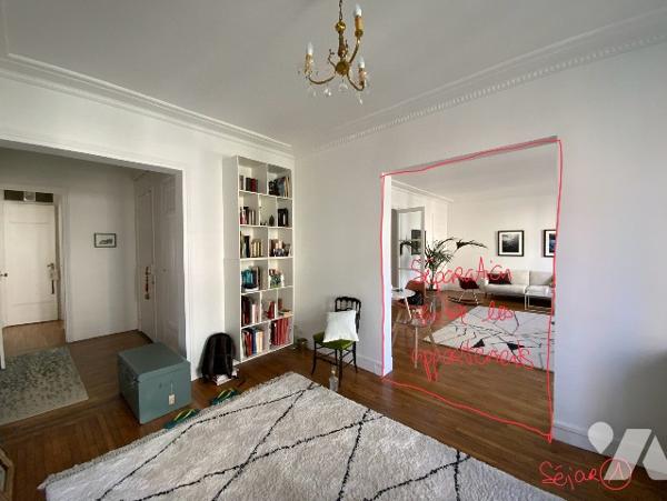 Paris 17e – Mallarmé – Rare grand appt 6p/136m² à créer – 2 appts mitoyens – Immeuble 1930 standing
