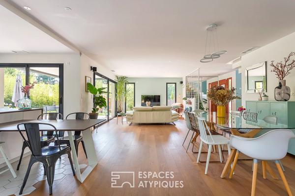 Maison contemporaine avec piscine