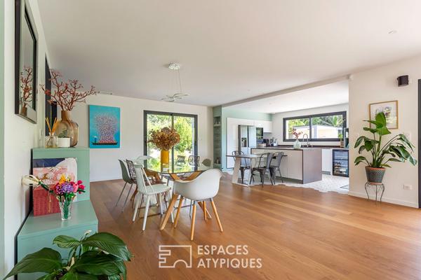 Maison contemporaine avec piscine