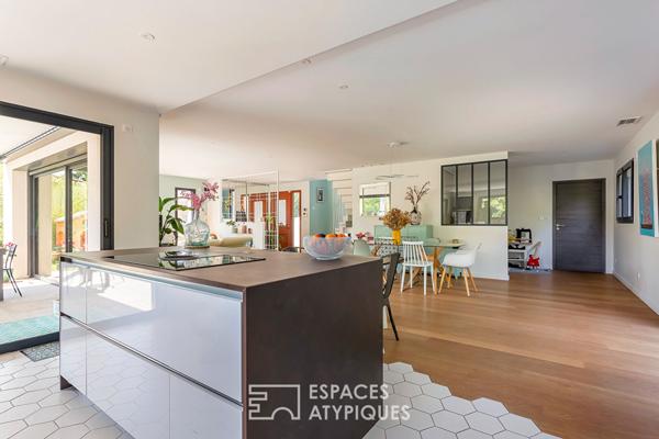 Maison contemporaine avec piscine