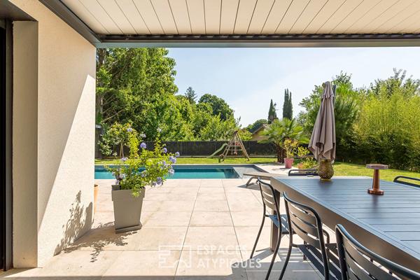 Maison contemporaine avec piscine