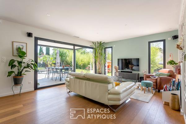 Maison contemporaine avec piscine