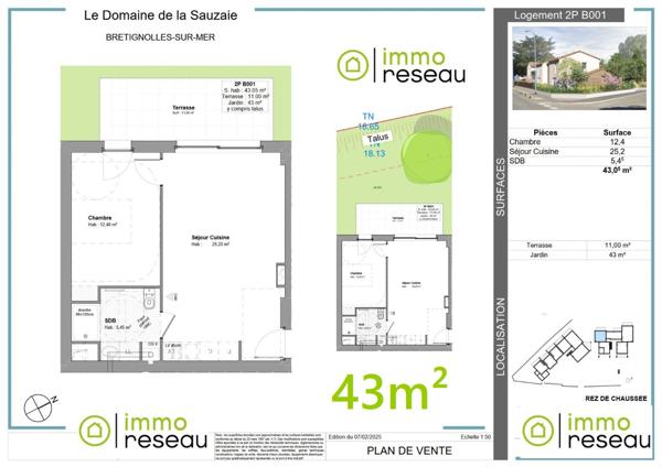 Appartement en frais réduits à BRETIGNOLLES SUR MER (85470)