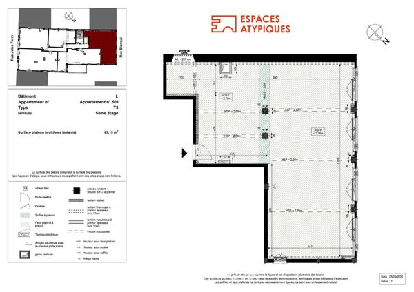 Loft industriel brut à aménager