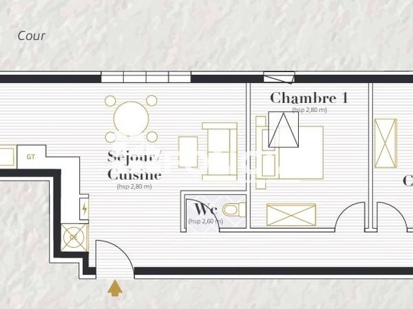 Location Appartement 3 pièces 62 m² - 2 RUE JEAN MOULIN - APT 301 Saintes 17100