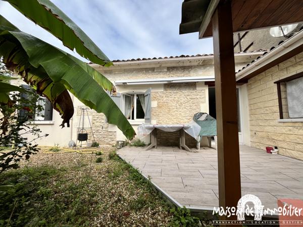 Vente Maison de plain-pied - 3 pièces - 78m² - Jardin clos et combles aménageables - Aux portes de COGNAC