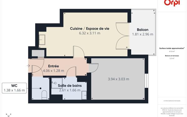 Appartement à vendre    2 pièces • 42 m2 Strasbourg