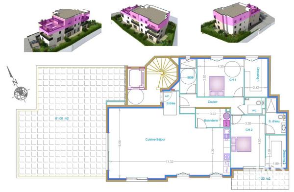 Appartement à vendre 3 pièces 138 m² Saint-Aygulf